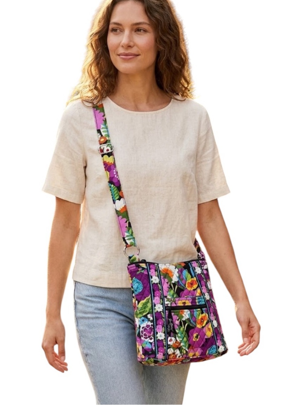 Vera Bradley “Va Va Bloom” Hipster Crossbody Shoulder Bag *Retired Print* - Picture 2 of 16